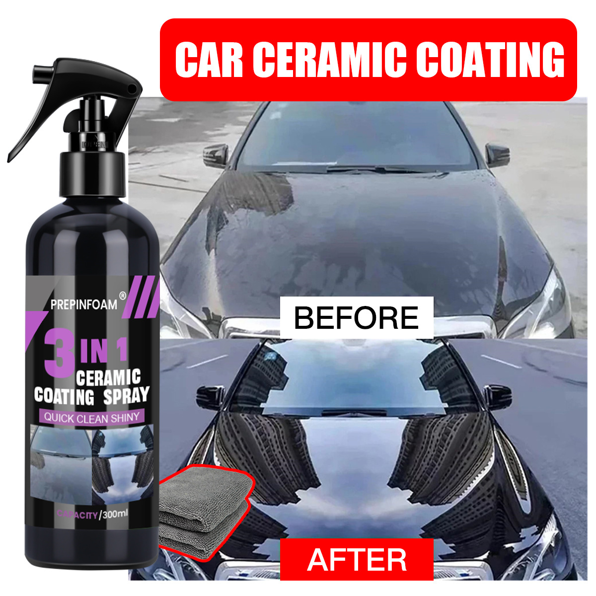 빠른 얼룩 제거 자동차 스프레이 광택나는 자동차 나노  - Car Wax Ceramic Coating 리뷰 및 가격
